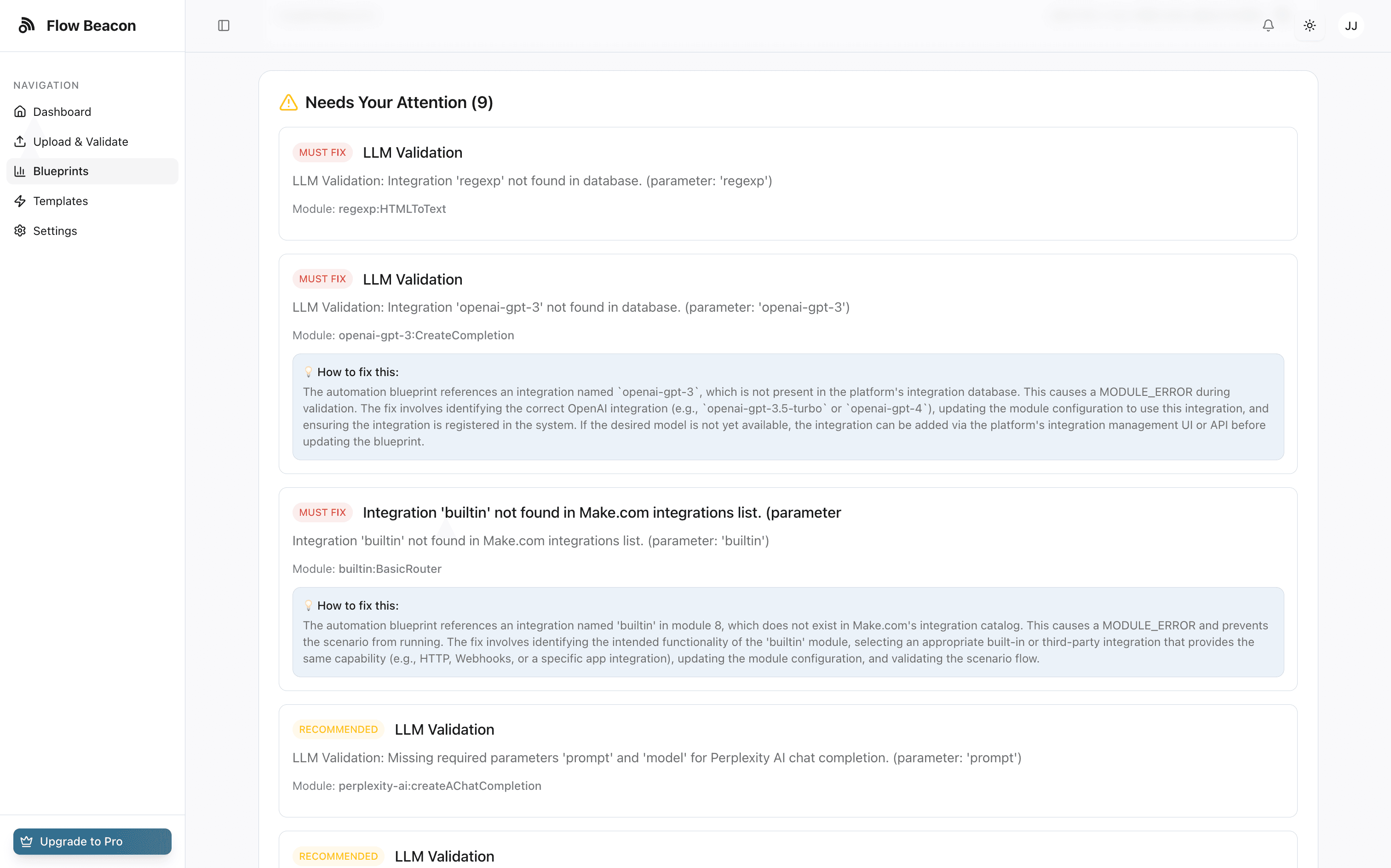 Issues & fixes queue